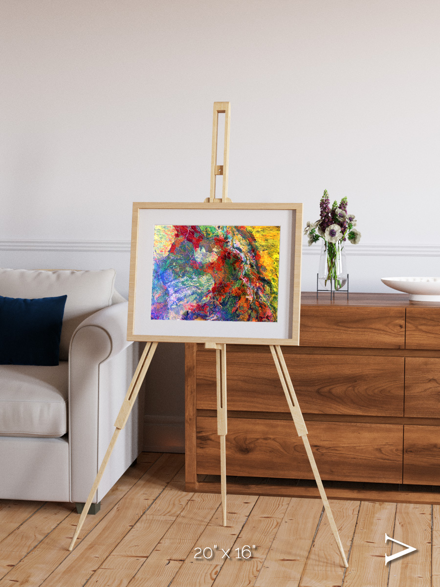 Melted Earth, Great Sandy Desert Framed & Mounted Print