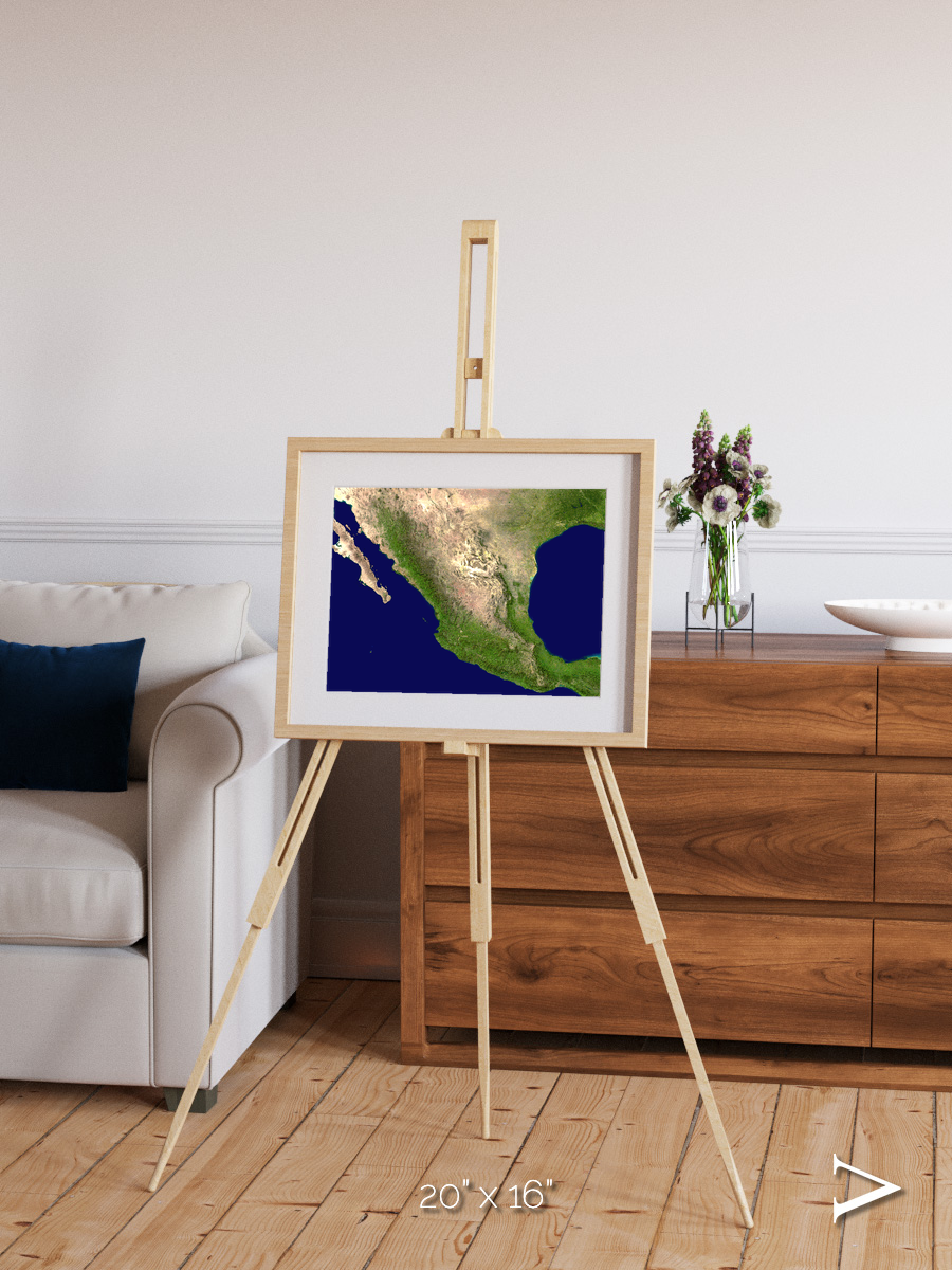 Windwritten Sands, Mexico and Central America Framed & Mounted Print