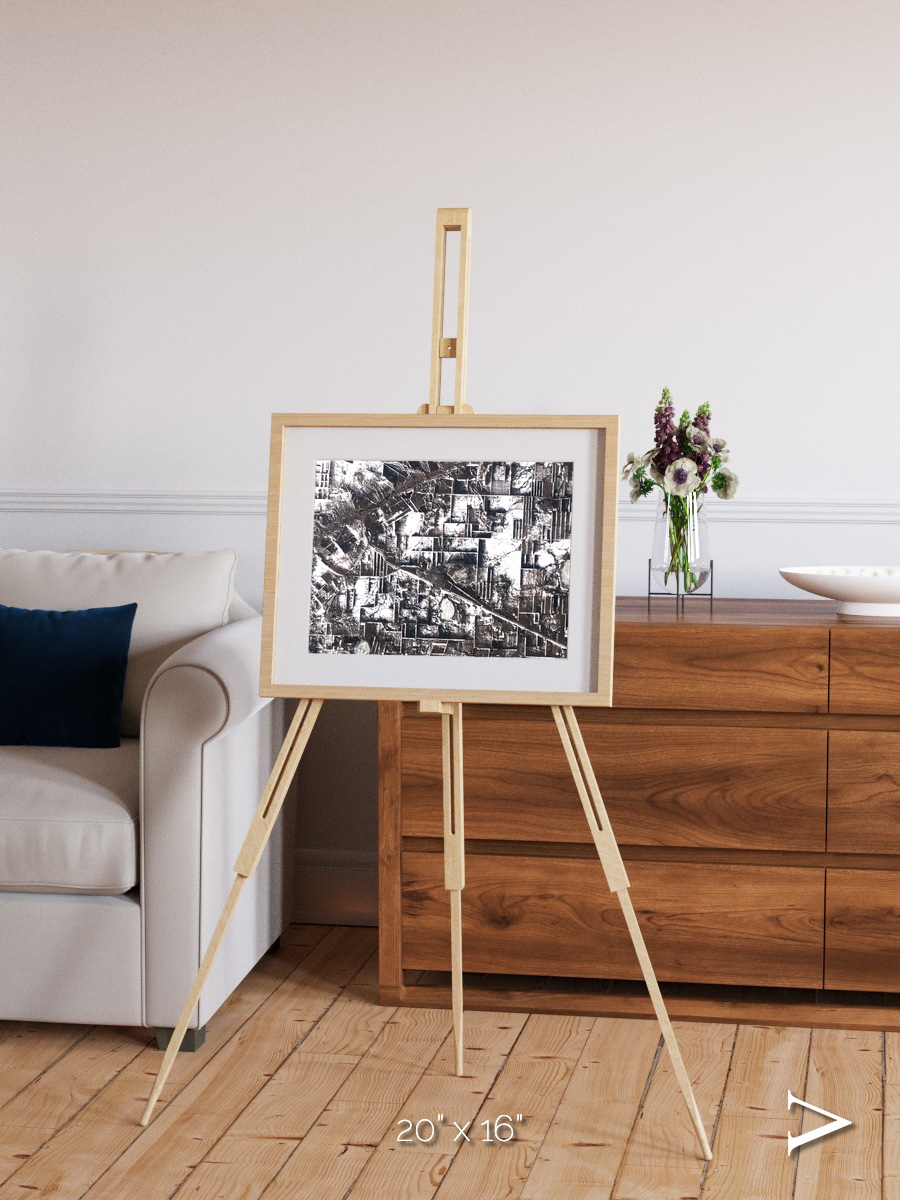 Fertile Threads, Northern Kazakhstan Framed & Mounted Print