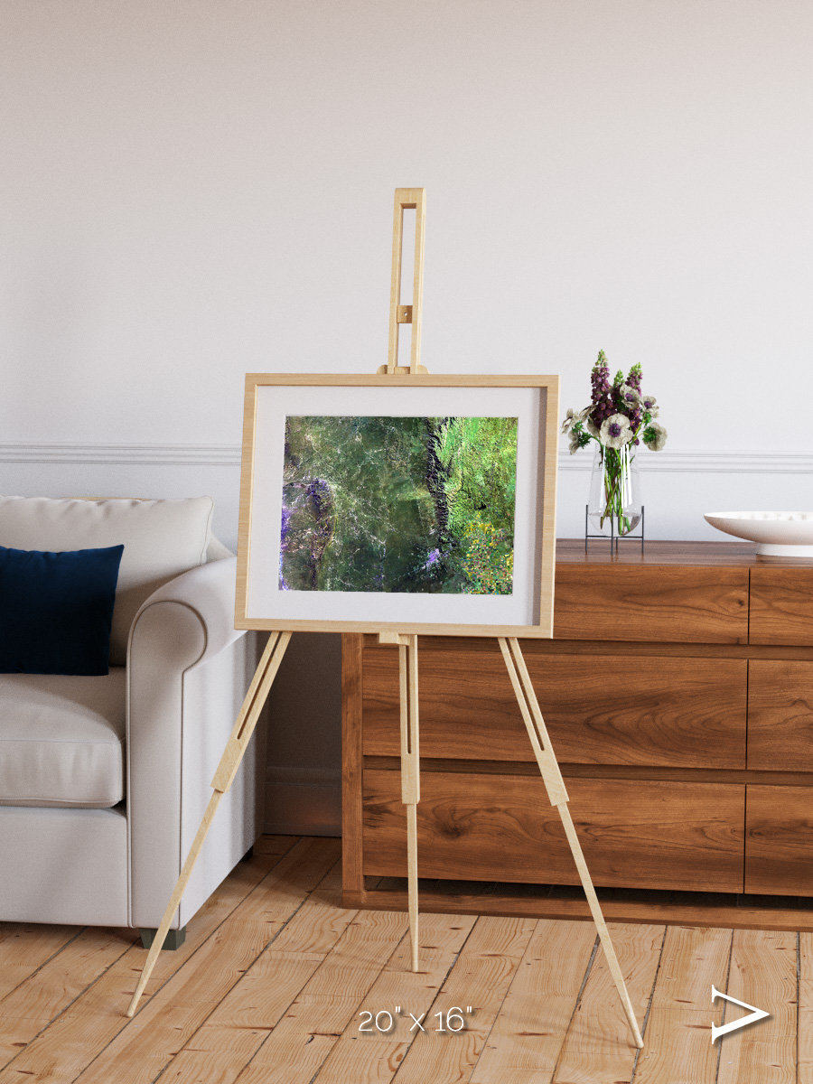 Radiating Plains, San Luis Framed & Mounted Print