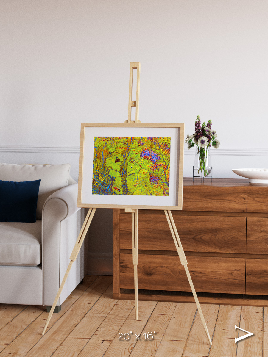 Glacial Ribbons, Chaunskaya Bay Framed & Mounted Print