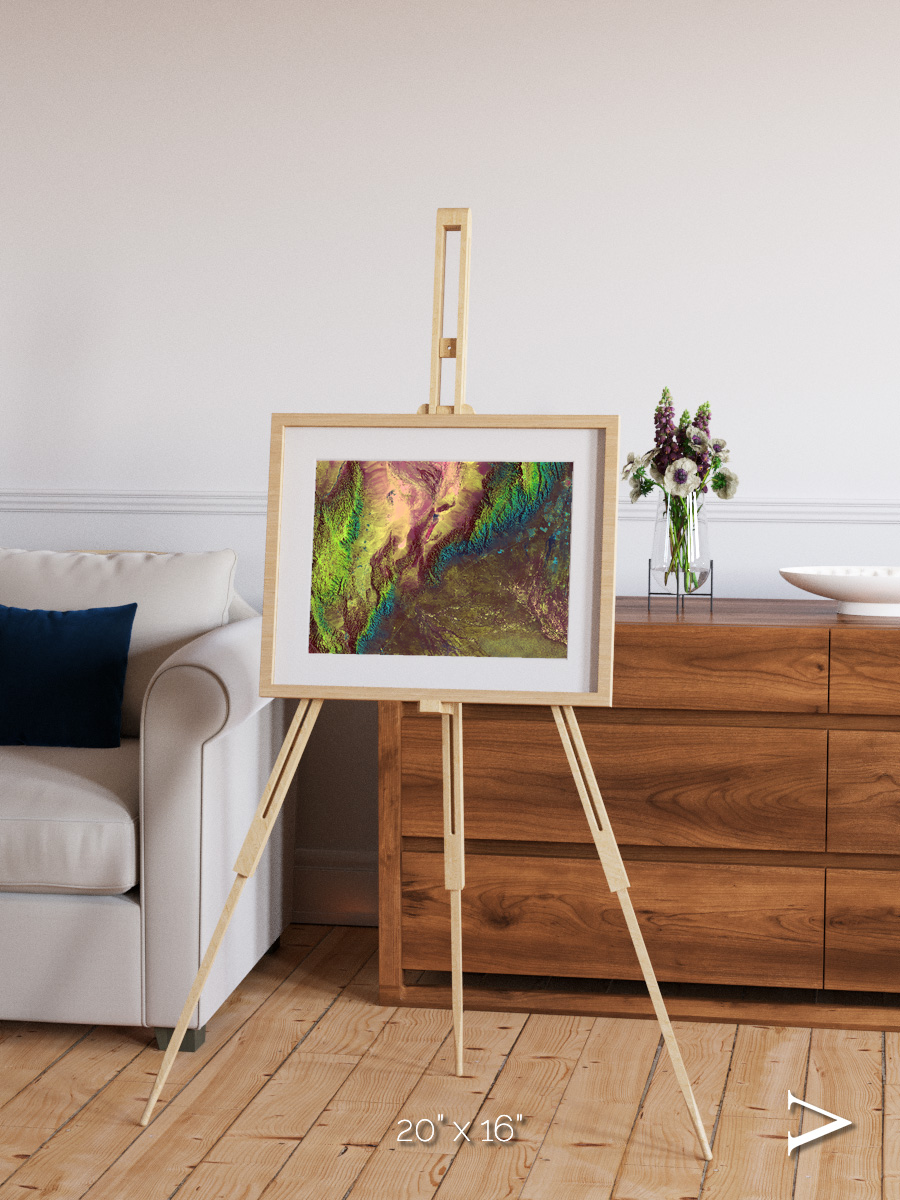 Textured Earth, Sierra de Velasco Framed & Mounted Print