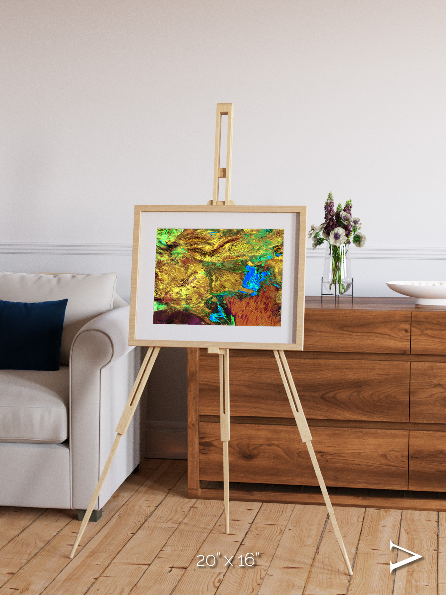 Salt and Storm, Dasht-e Kavir Framed & Mounted Print