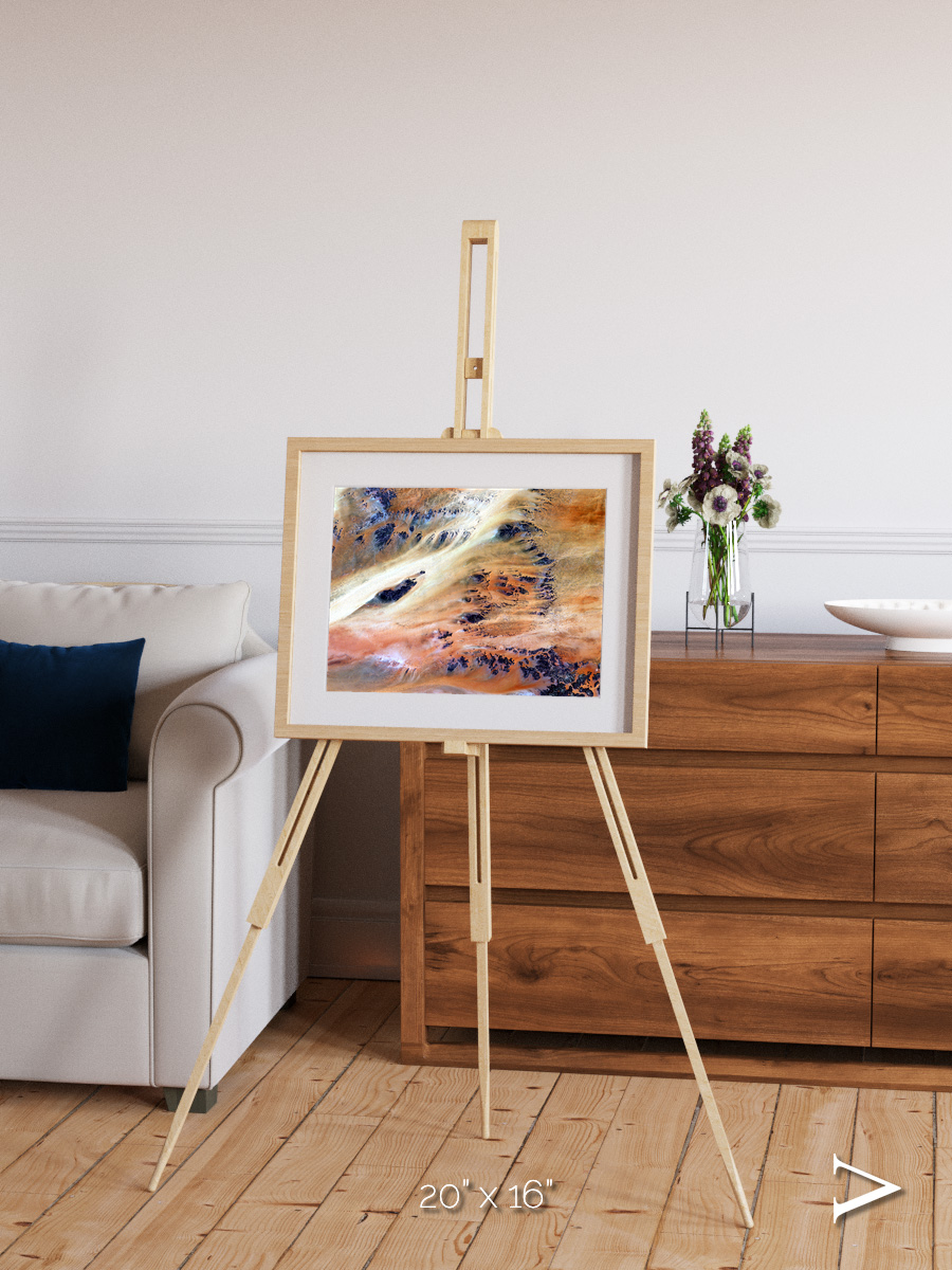 Shifting Dunes, Terkezi Oasis Framed & Mounted Print