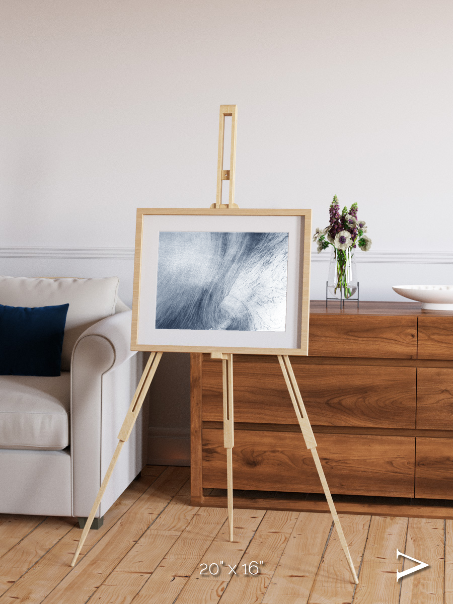 Wind Signatures, Whirlpool Cloud Framed & Mounted Print