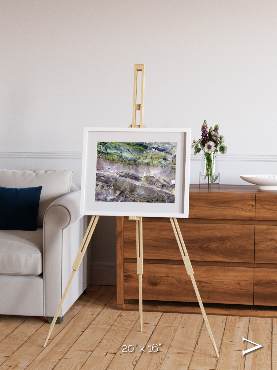 Arid Mosaic, Edrengiyn Nuruu Framed & Mounted Print