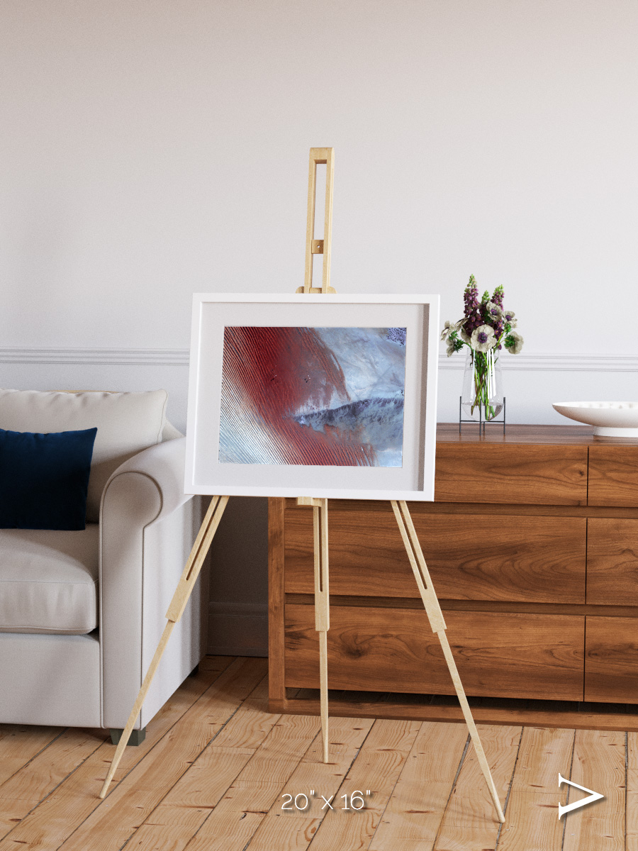 Wind Signatures, Empty Quarter Framed & Mounted Print