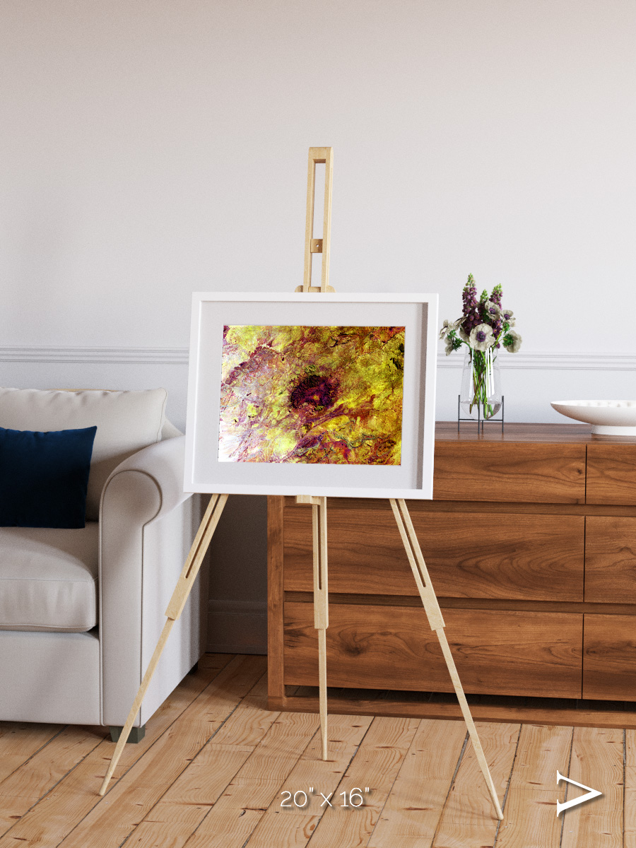Magma Plains, Erongo Massif Framed & Mounted Print