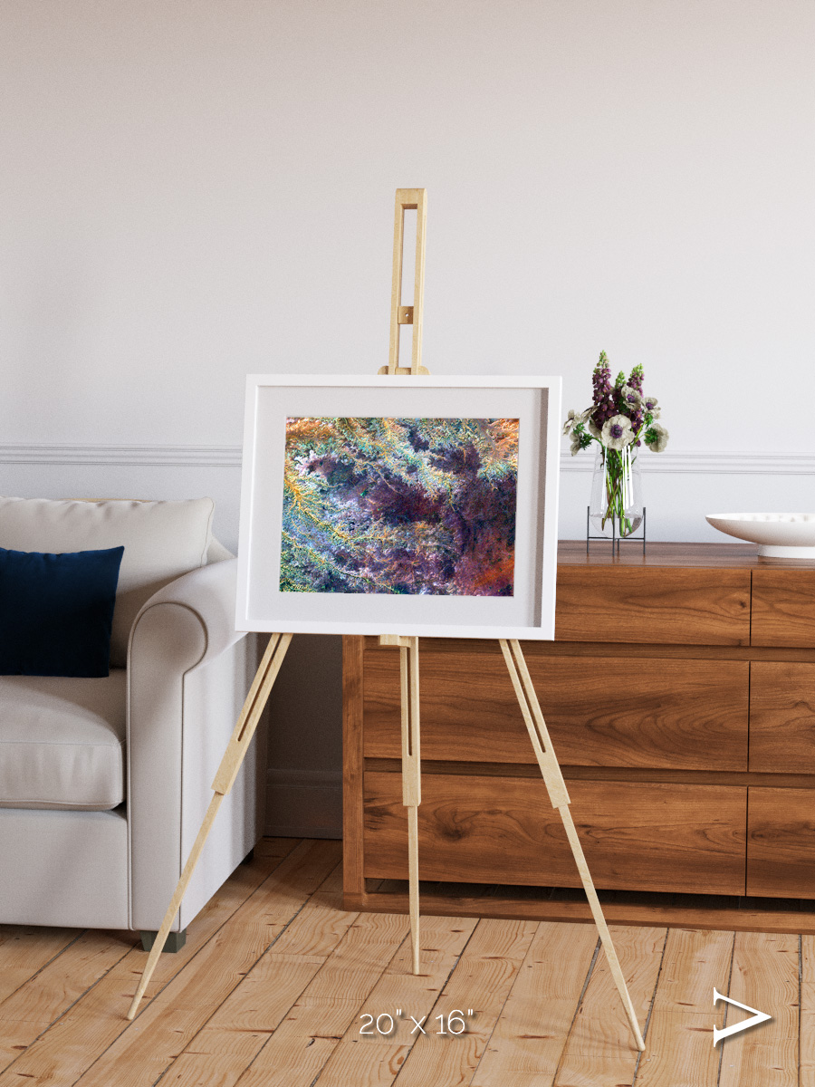River and Plain, Ghadamis River Framed & Mounted Print