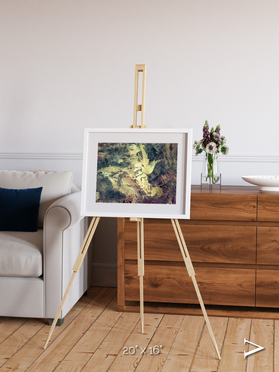 Windwritten Dunes, Great Sandy Scars Framed & Mounted Print