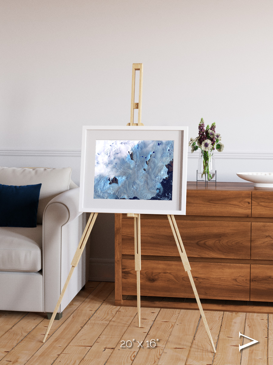 Waterways, Greenland Coast Framed & Mounted Print