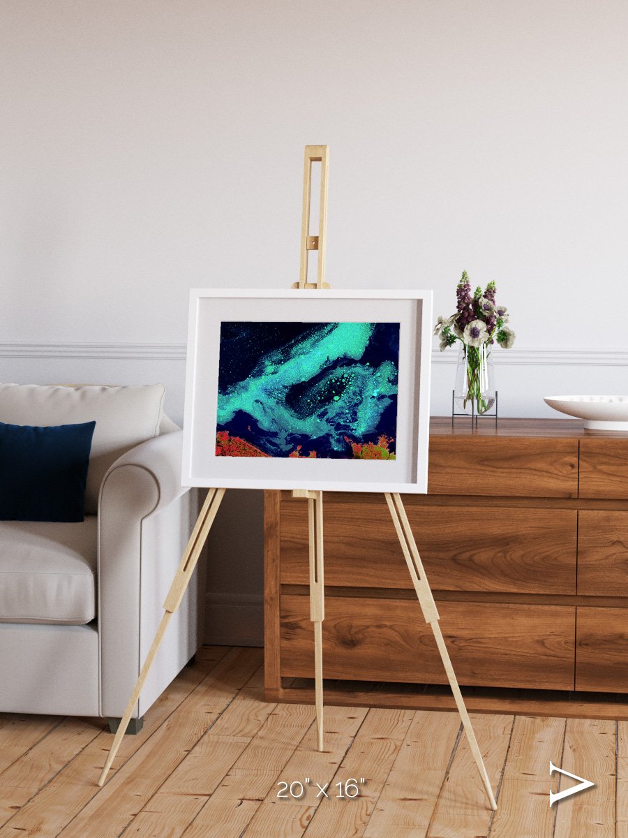 Frozen Currents, Foxe Basin Framed & Mounted Print