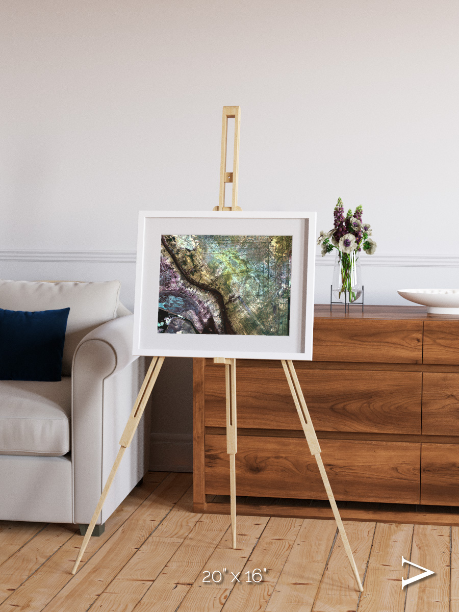 Floodplain Lines, Iraqi Emplacement Framed & Mounted Print