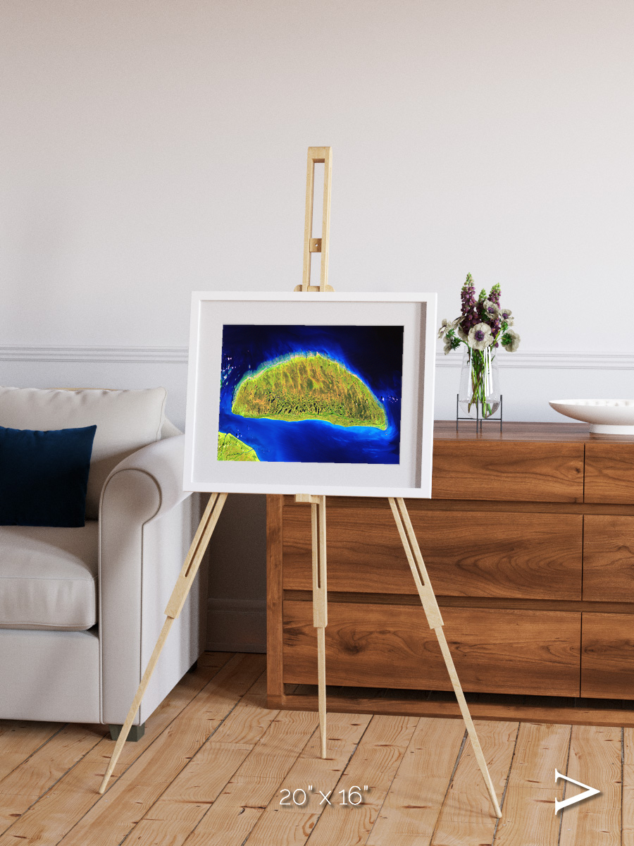 Coastal Fragments, Island Rebound Framed & Mounted Print