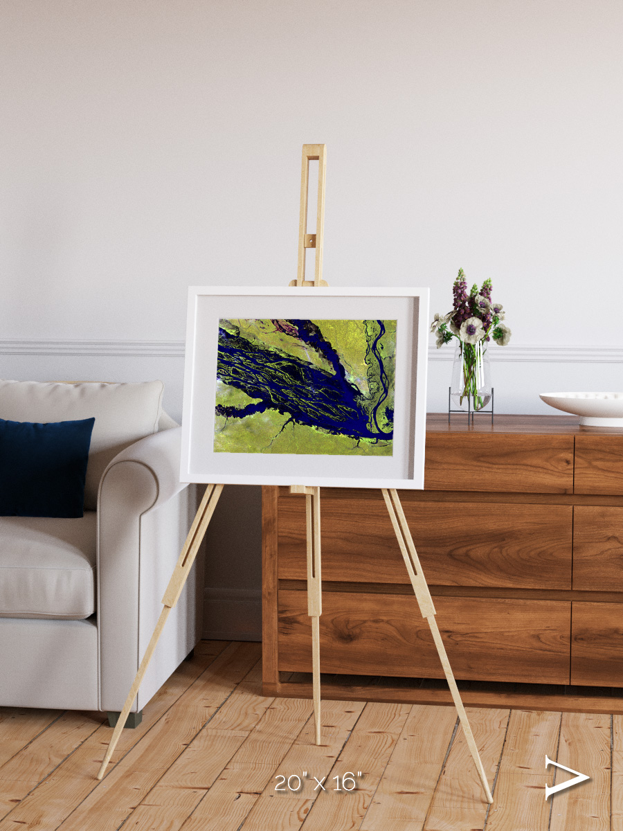 Painted Archipelago, Jau Park Framed & Mounted Print