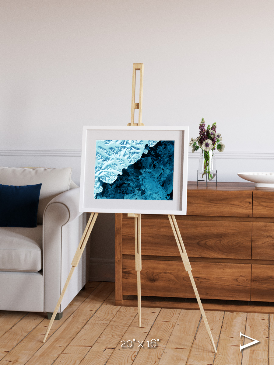 Glacial Passage, Kamchatka Peninsula Framed & Mounted Print