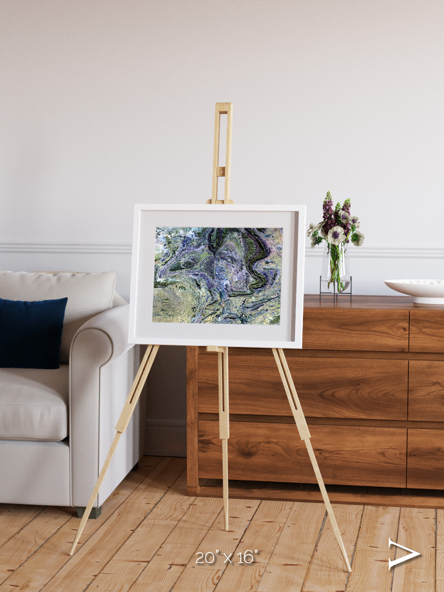 Mountain Textures, MacDonnell Ranges Framed & Mounted Print