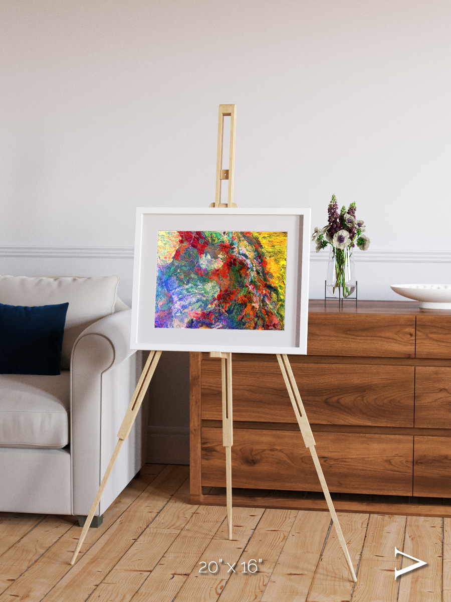 Melted Earth, Great Sandy Desert Framed & Mounted Print