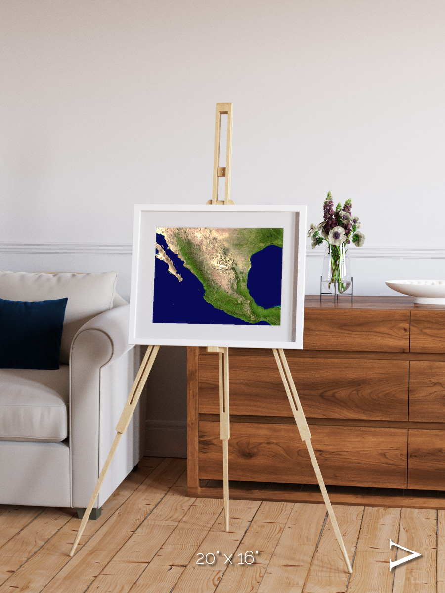 Windwritten Sands, Mexico and Central America Framed & Mounted Print