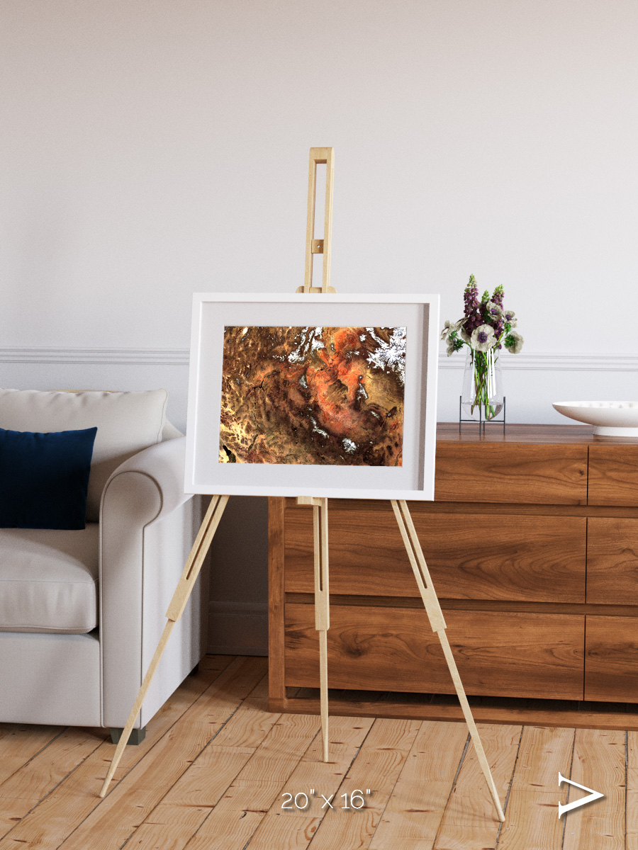 Sunlit Dunes, North America Framed & Mounted Print
