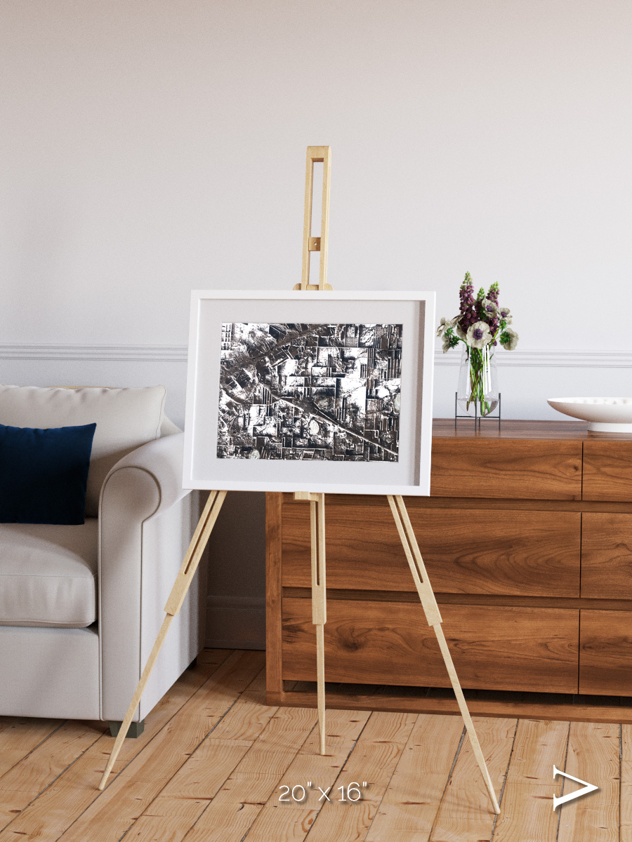 Fertile Threads, Northern Kazakhstan Framed & Mounted Print