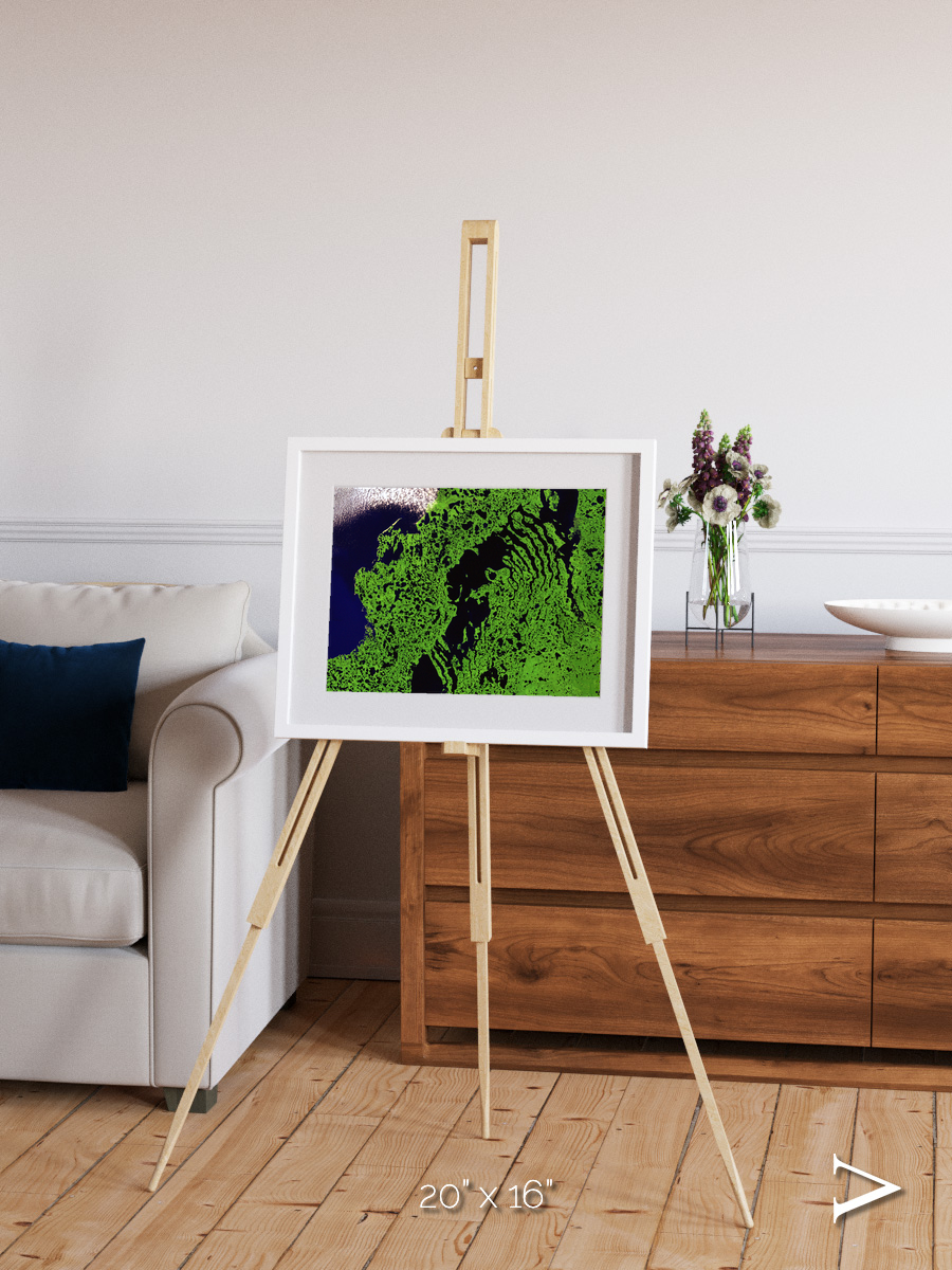 Tundra Reach, Liverpool Bay Framed & Mounted Print