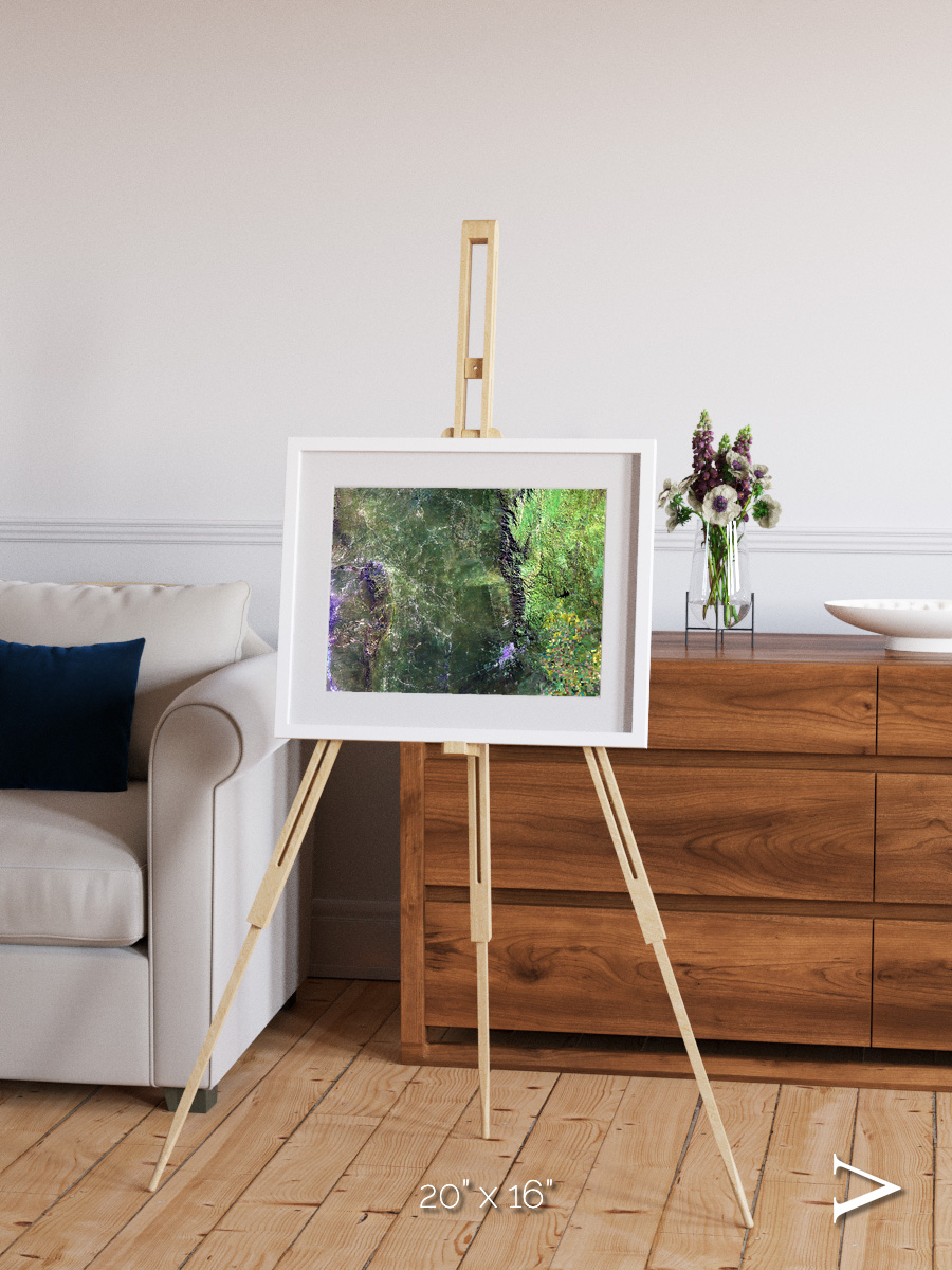 Radiating Plains, San Luis Framed & Mounted Print