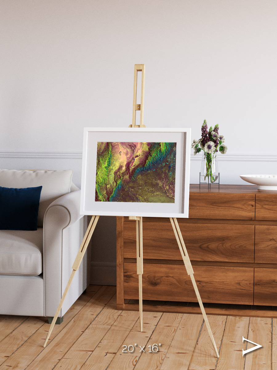 Textured Earth, Sierra de Velasco Framed & Mounted Print