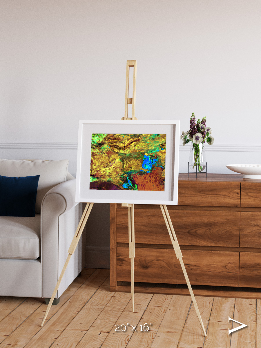 Salt and Storm, Dasht-e Kavir Framed & Mounted Print