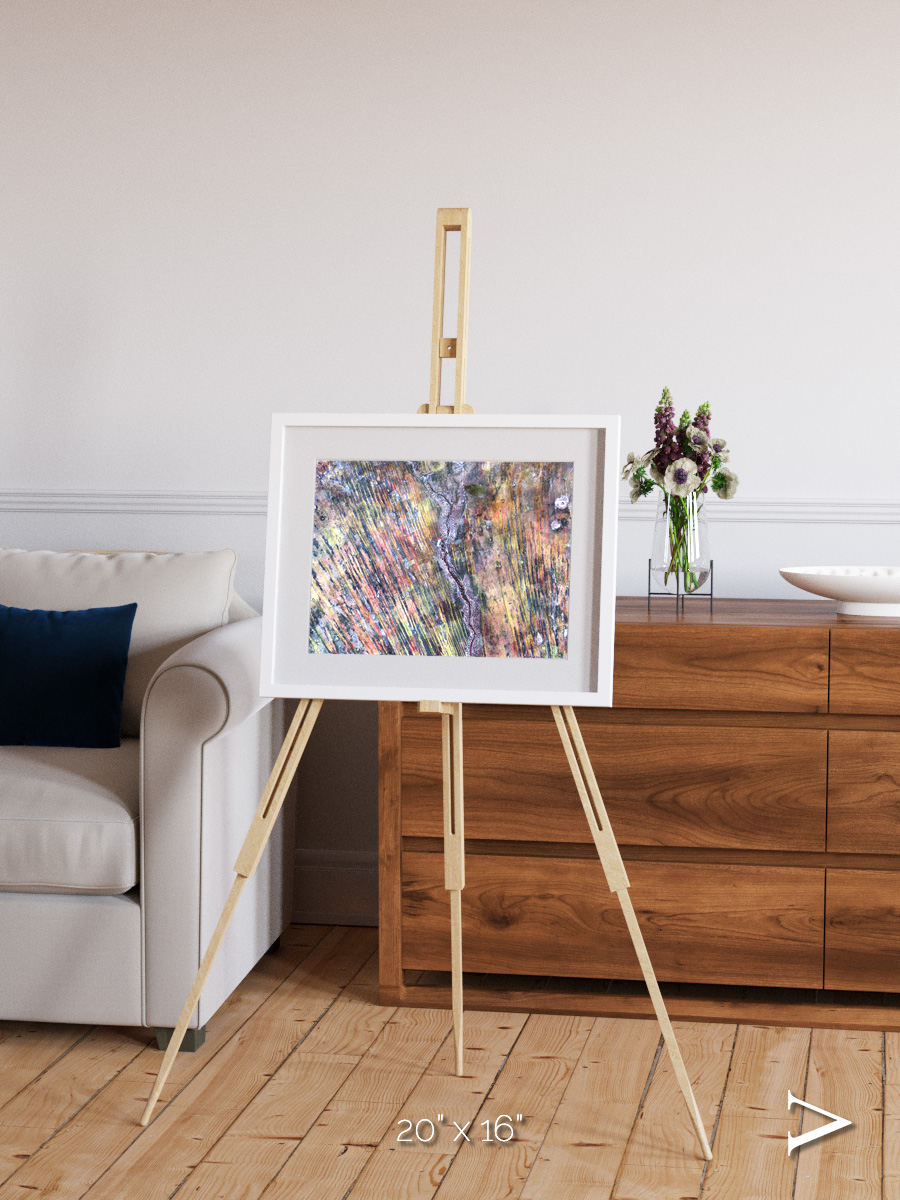 Crevasse Lines, The Optimist Framed & Mounted Print