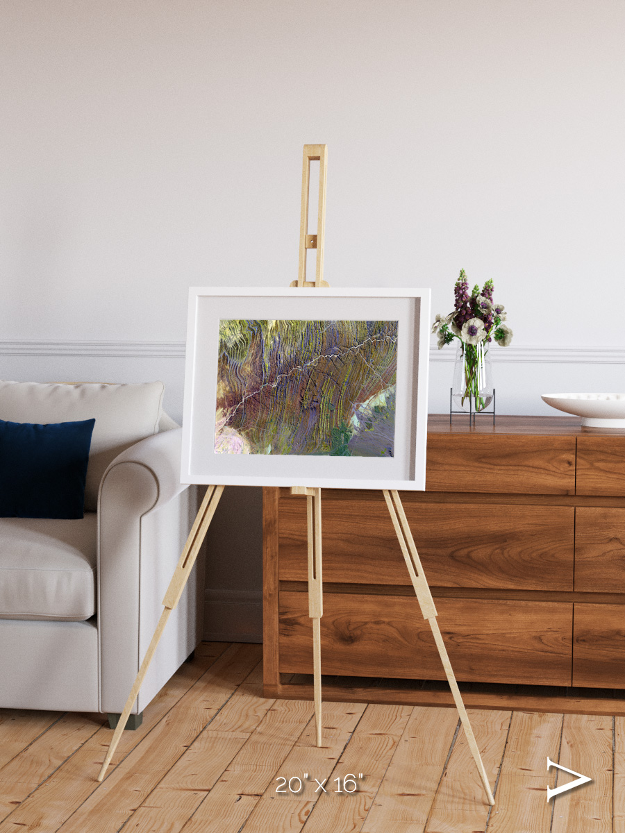 Shifting Dunes, Ugab River Framed & Mounted Print