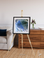 Sunlit Dunes, Alluvial Fan Framed & Mounted Print