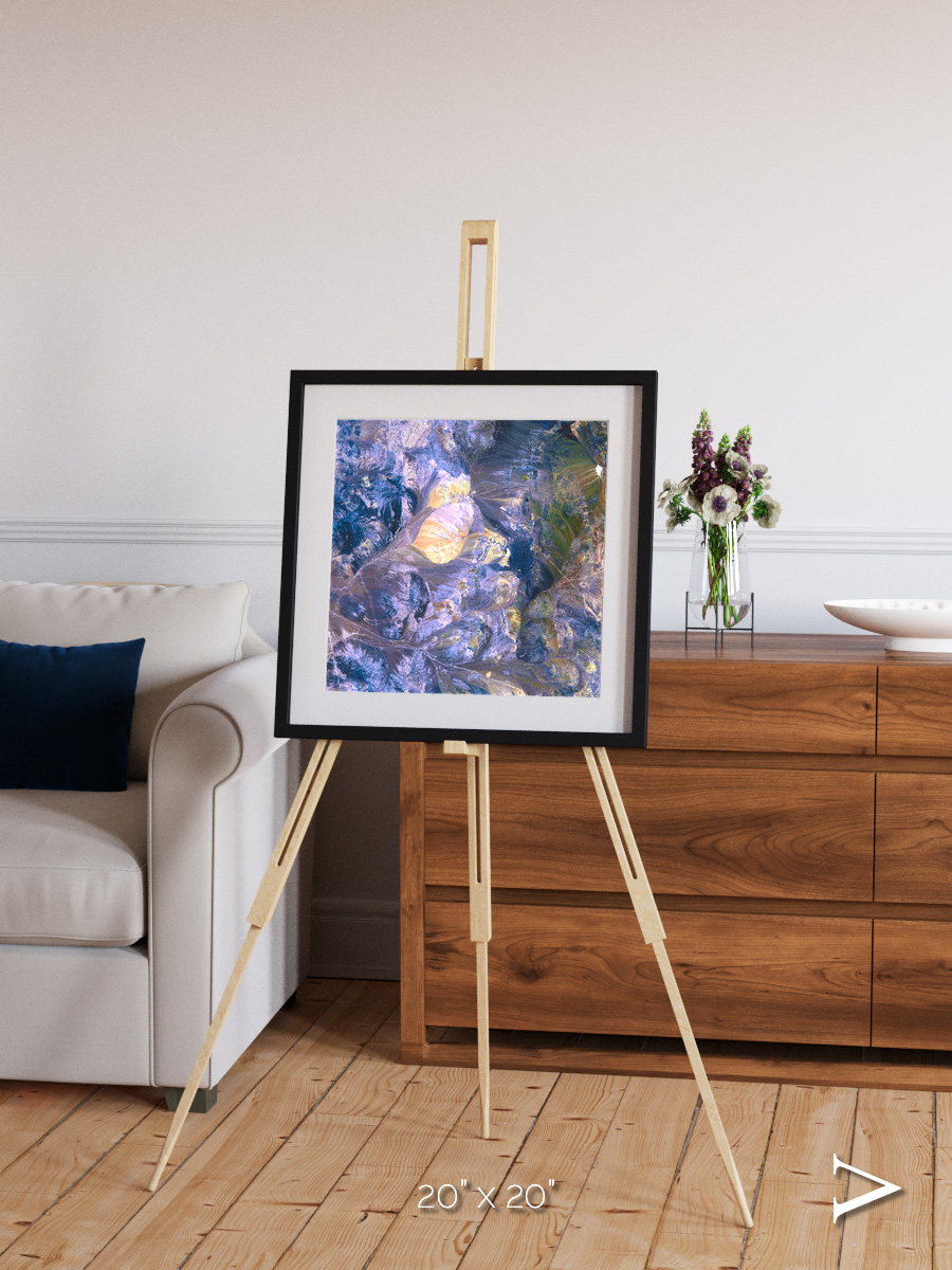 Heat Scars, Andes Framed & Mounted Print