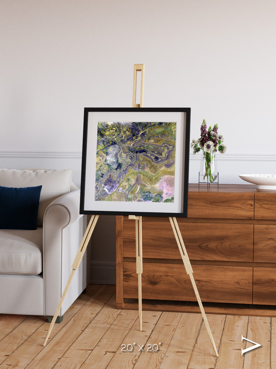 Mineral Horizons, Anti-Atlas Framed & Mounted Print