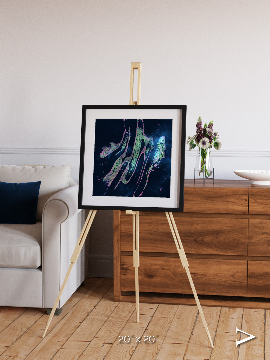 Painted Archipelago, Belcher Islands Framed & Mounted Print