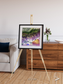 Saline Patterns, Bogda Mountains Framed & Mounted Print