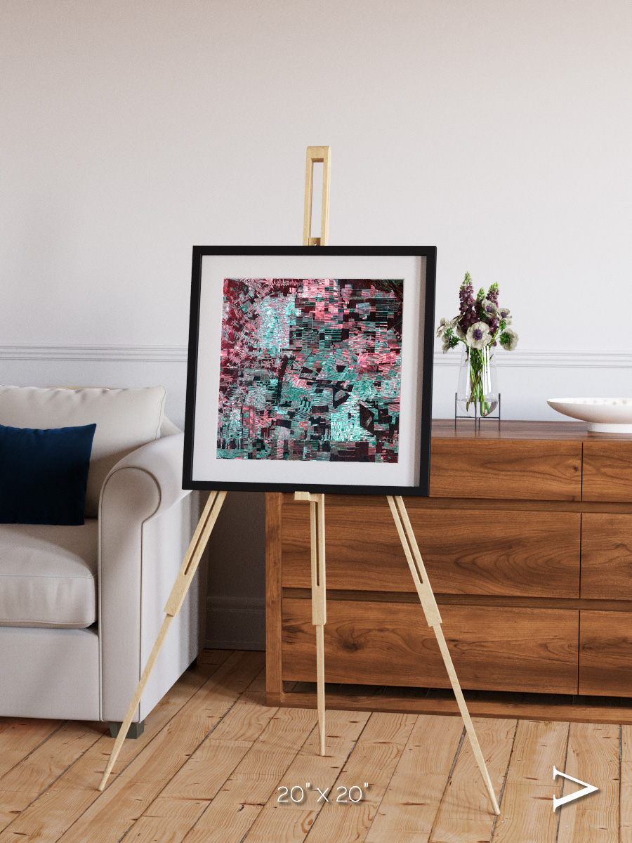 Fractured Canopy, Bolivia Framed & Mounted Print