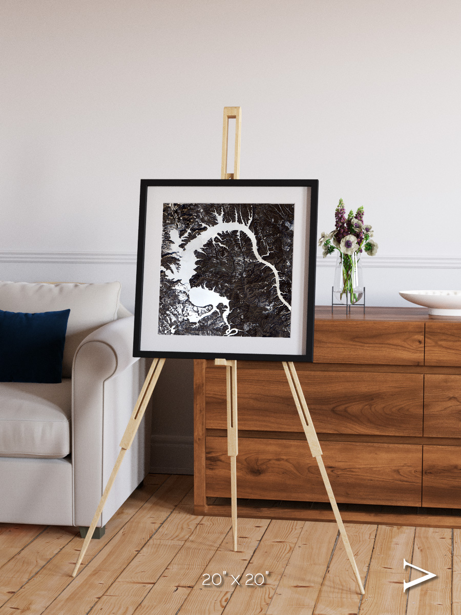 Dragon Lake, Siberia Framed & Mounted Print