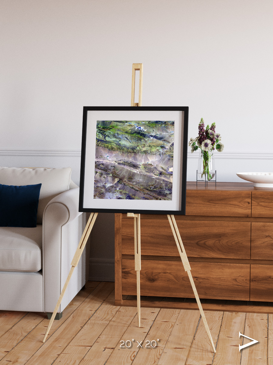 Arid Mosaic, Edrengiyn Nuruu Framed & Mounted Print