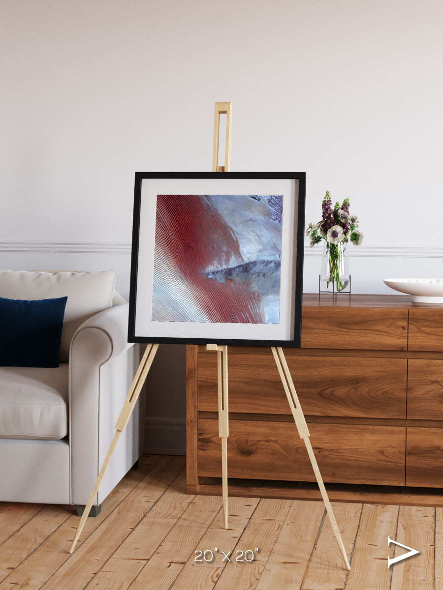 Wind Signatures, Empty Quarter Framed & Mounted Print