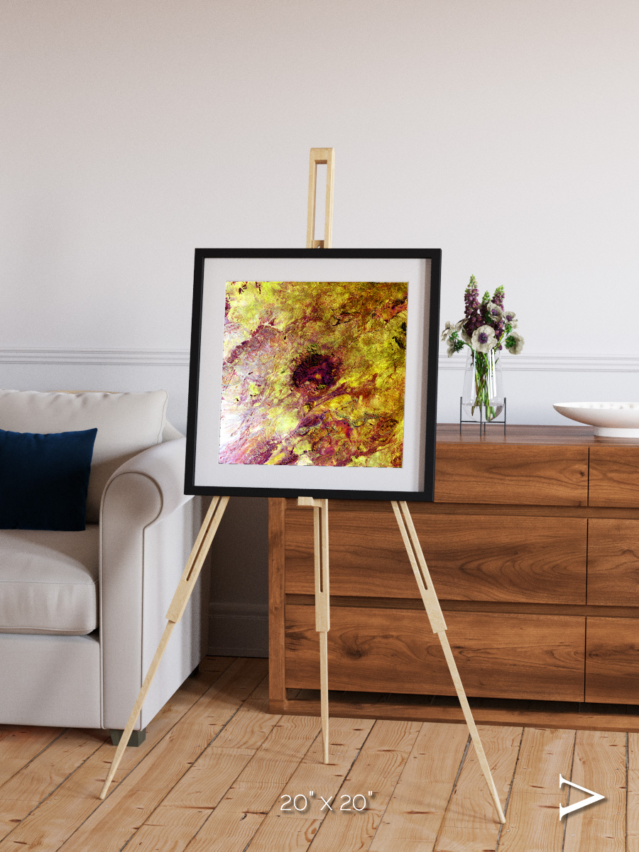 Magma Plains, Erongo Massif Framed & Mounted Print