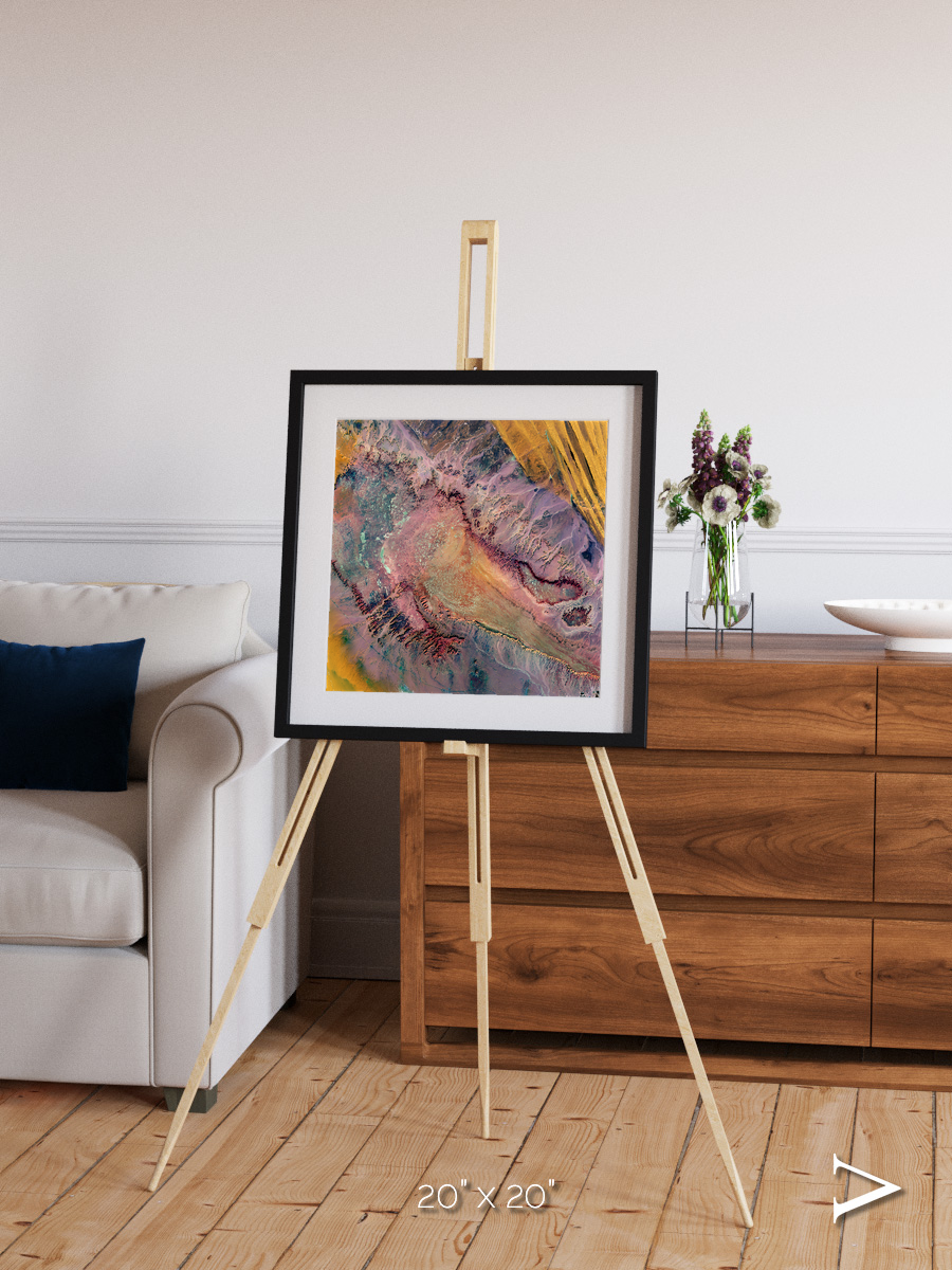 Echoes of Water, Western Desert Framed & Mounted Print
