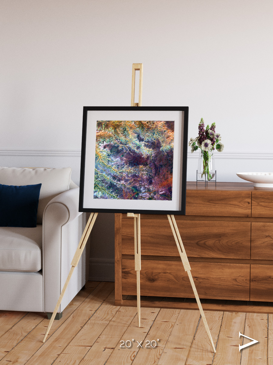 River and Plain, Ghadamis River Framed & Mounted Print