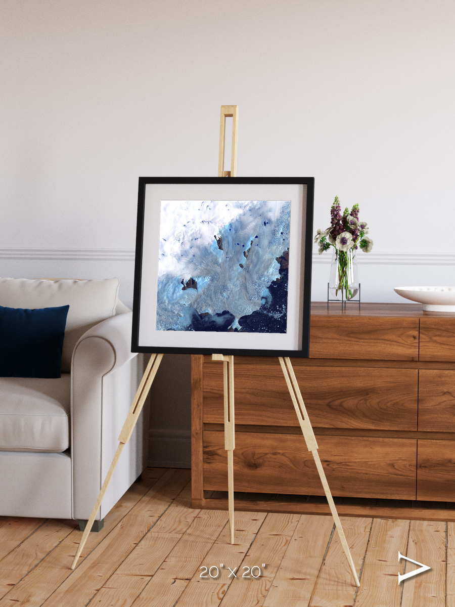 Waterways, Greenland Coast Framed & Mounted Print
