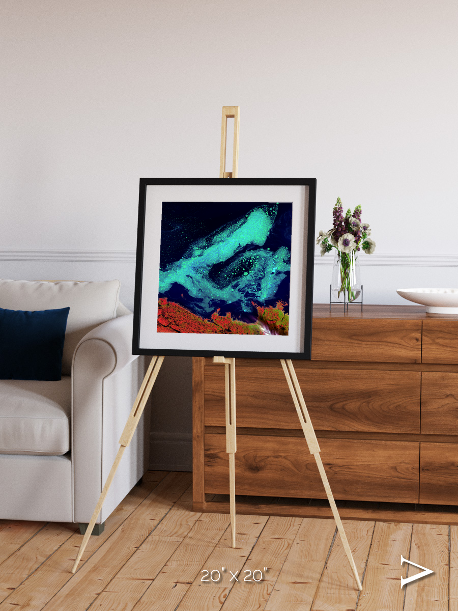 Frozen Currents, Foxe Basin Framed & Mounted Print