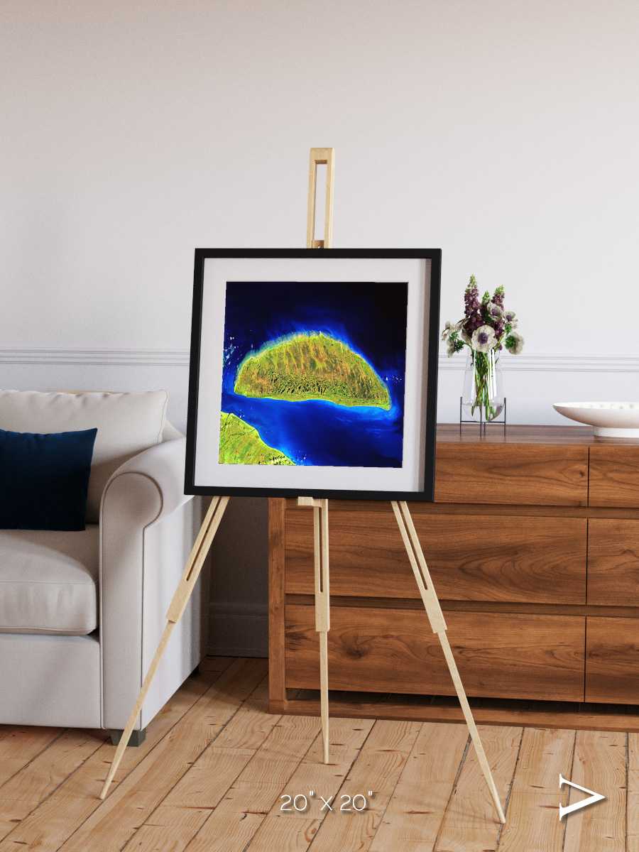 Coastal Fragments, Island Rebound Framed & Mounted Print