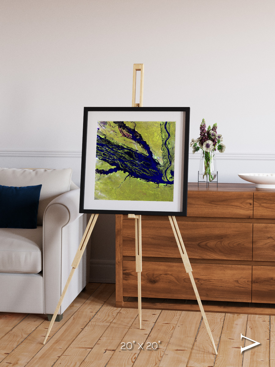 Painted Archipelago, Jau Park Framed & Mounted Print