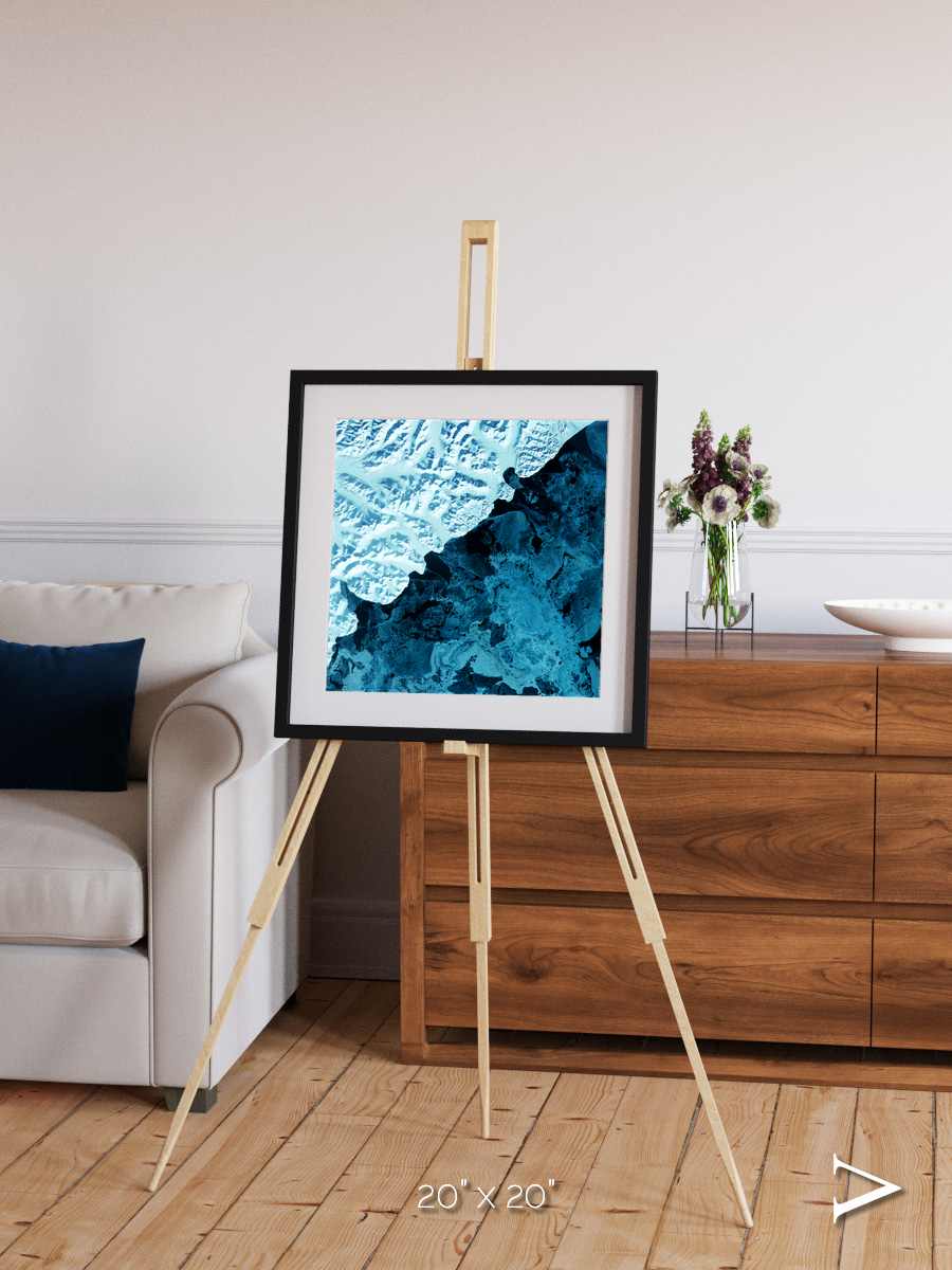 Glacial Passage, Kamchatka Peninsula Framed & Mounted Print