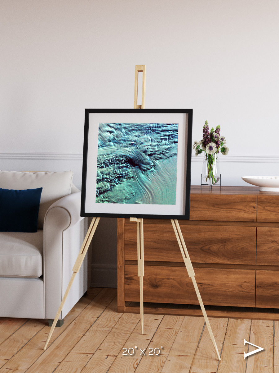 Ice River, Lambert Glacier Framed & Mounted Print