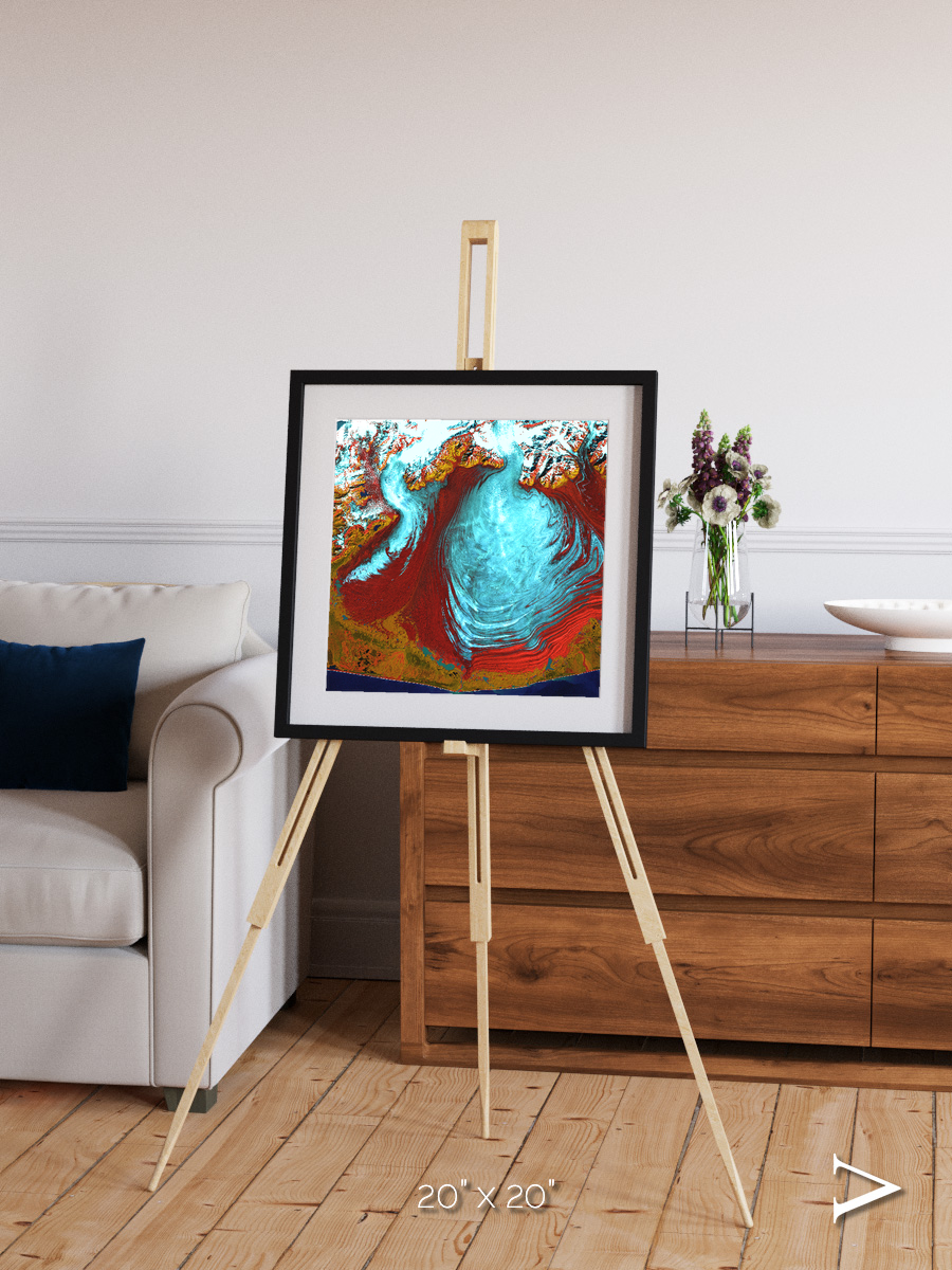 Glacial Passage, Malaspina Glacier Framed & Mounted Print